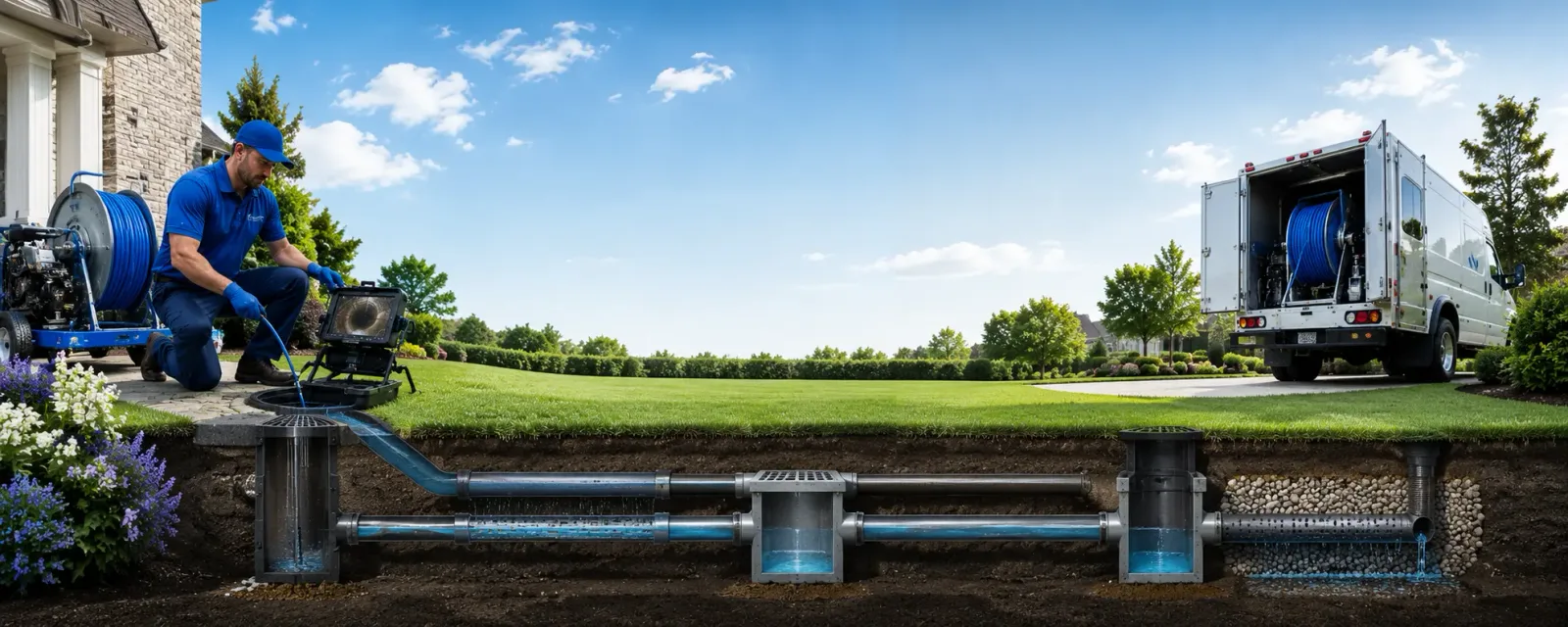 Outdoor drain cleaning information for Aspers, PA